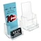 Azar Displays Trifold Brochure Holder w/ Business Card Pocket. Inside Dimension: 4.125"W, PK10 252922 - alternate 1